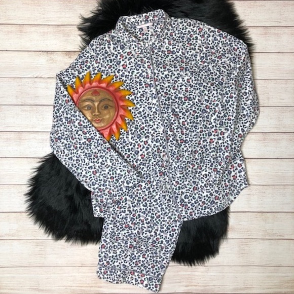 Victoria's Secret Other - VICTORIA'S SECRET Grey Animal Print Pajama's